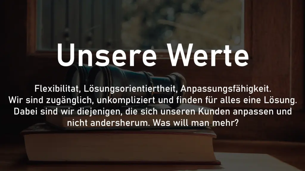 Über Uns Unsere Werte