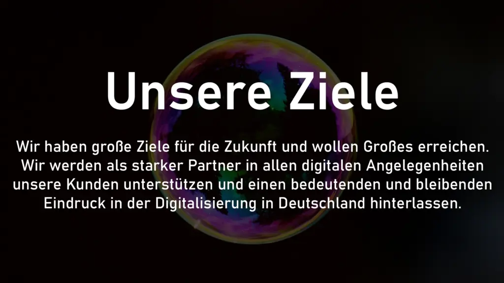 Über Uns Unsere Ziele